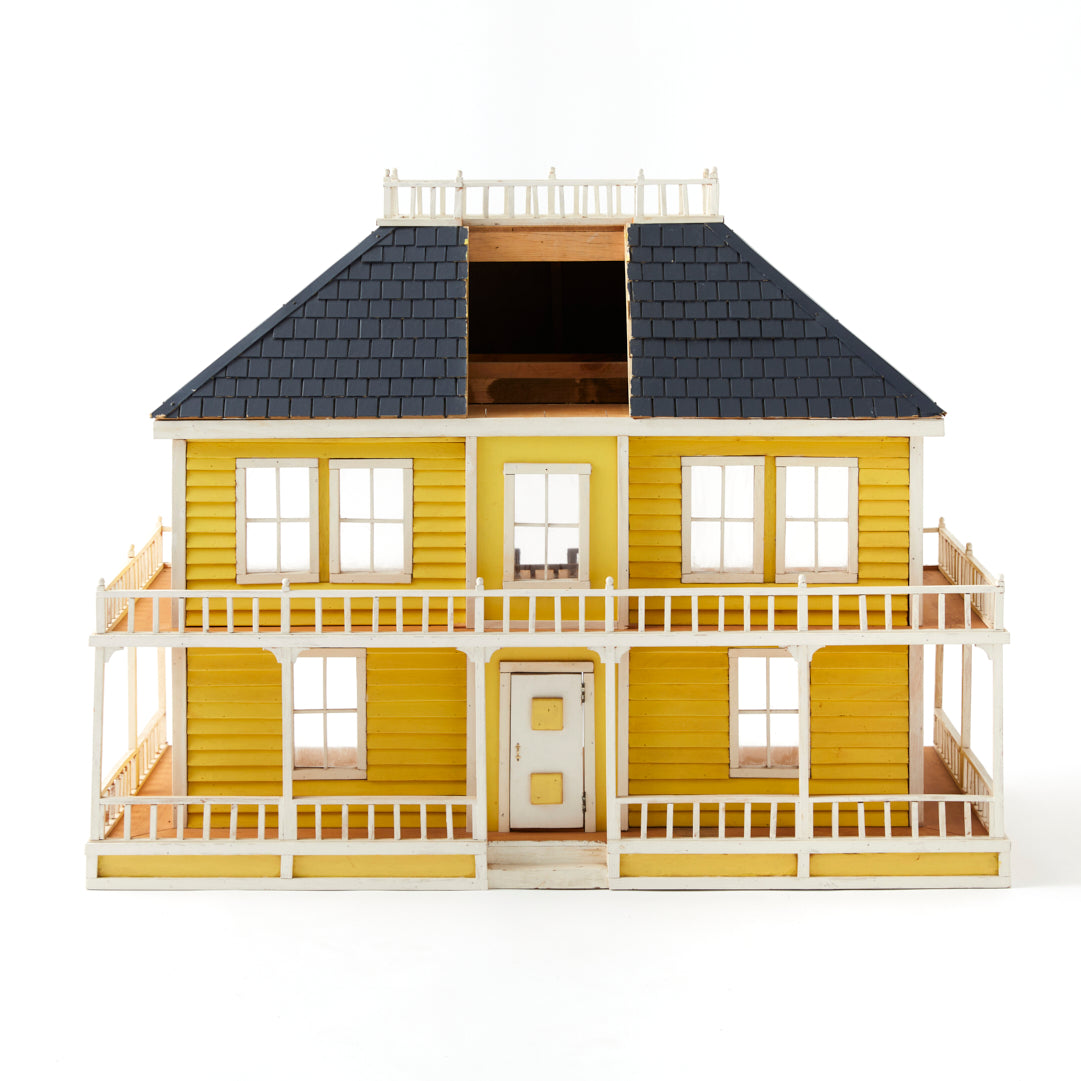 Dollhouse American Victorian Farmhouse Handmade Yellow and -  Portugal