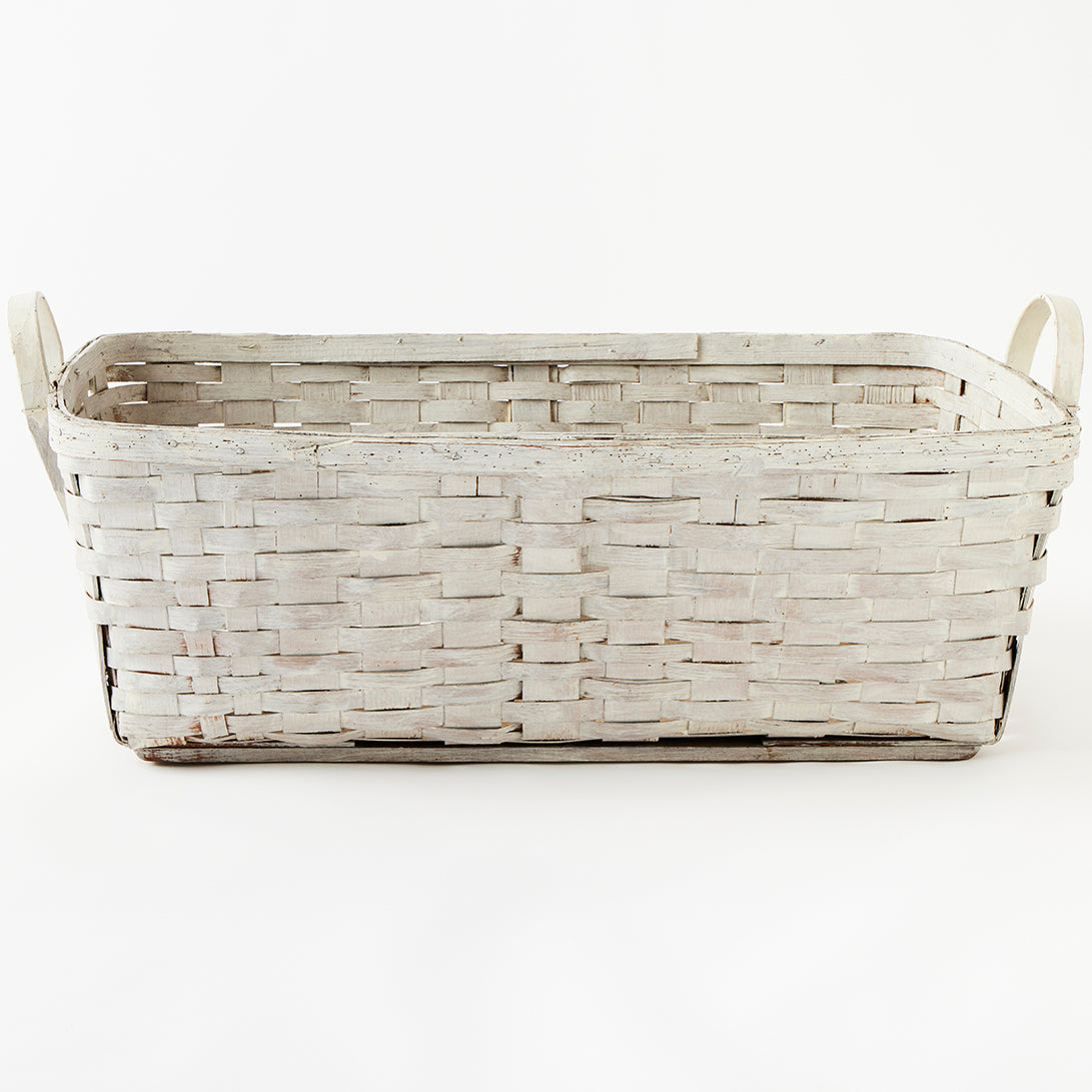 Large Antique Painted Basket – Tori Jones Studio