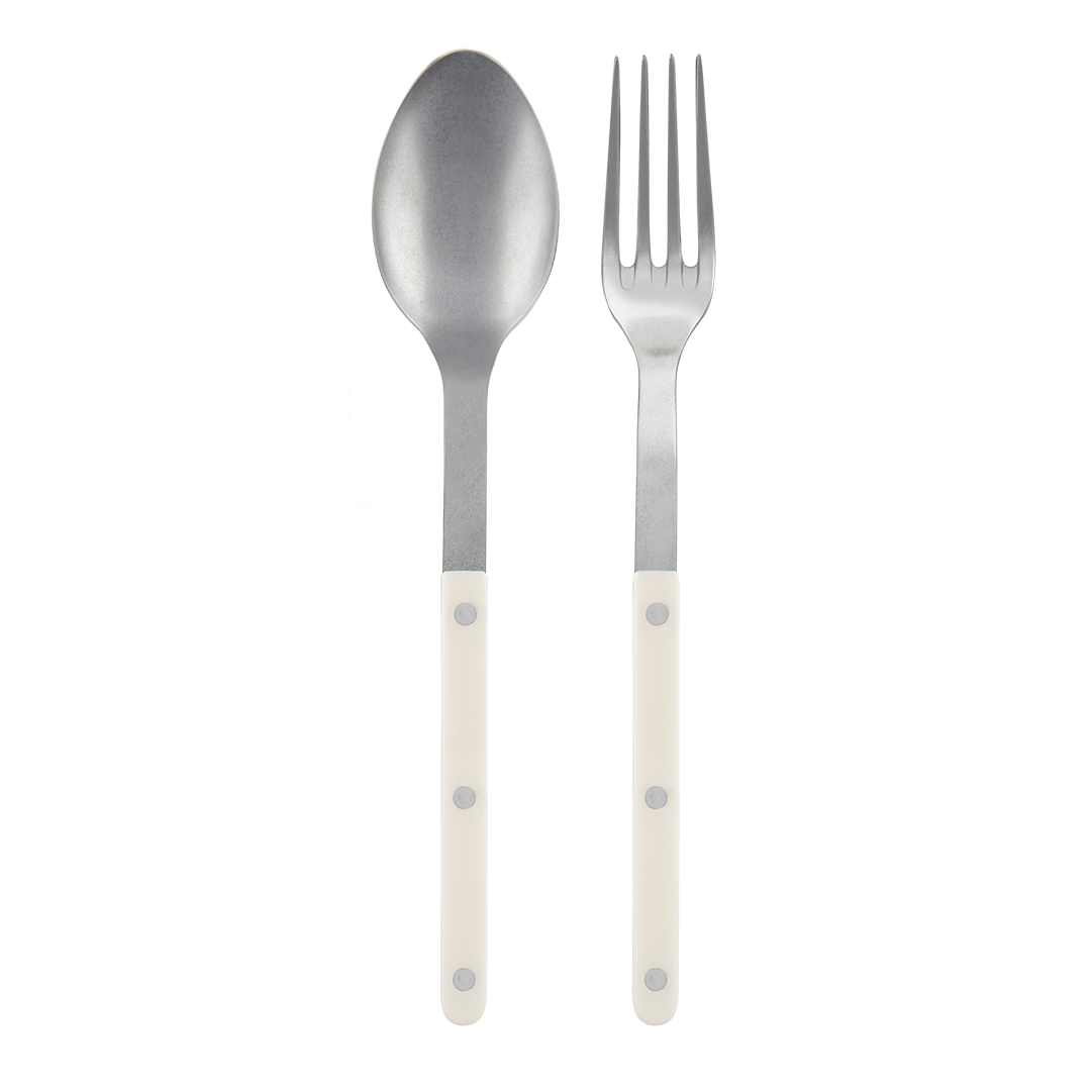 2 Piece Ivory Serving Set by Sabre Tori Jones Studio