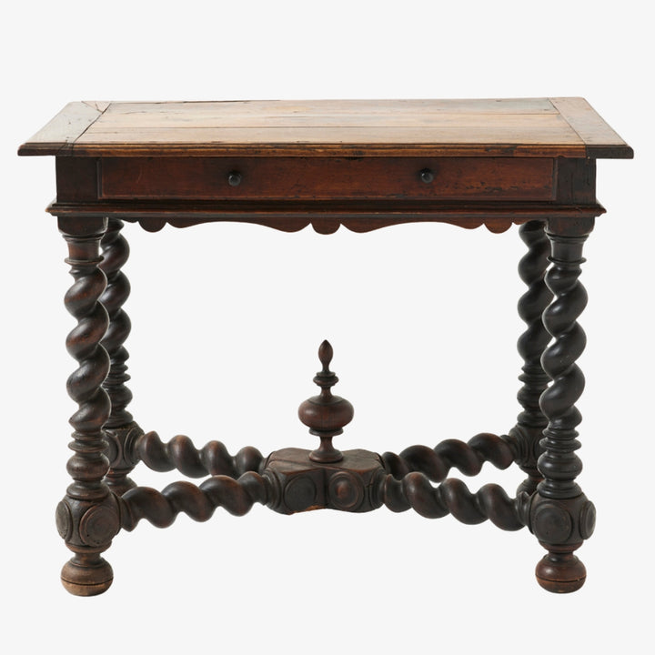 Antique French Barley Twist Table, 18th Century