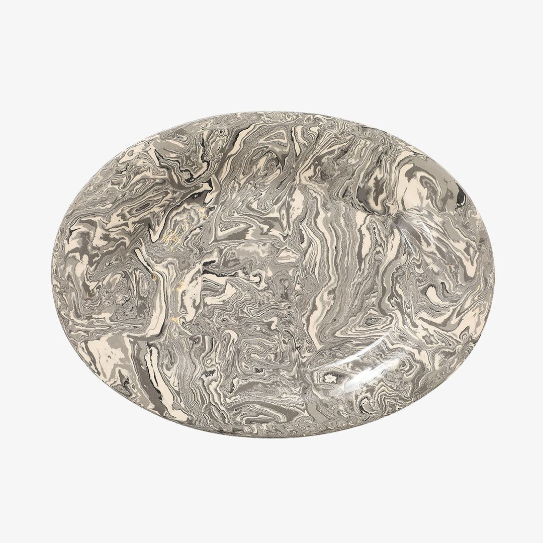 Vintage Marbleized Platter I