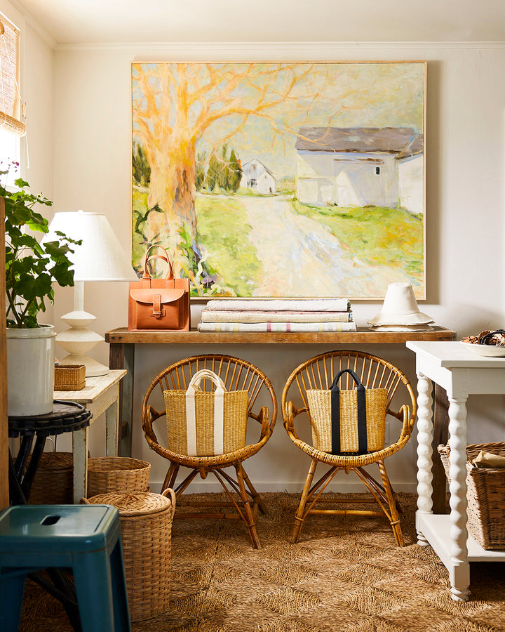 Pair of Vintage Rattan Chairs