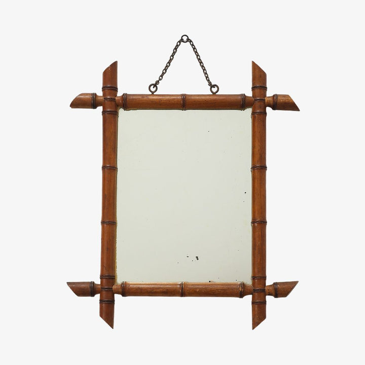 Vintage Faux Bamboo Mirror 2