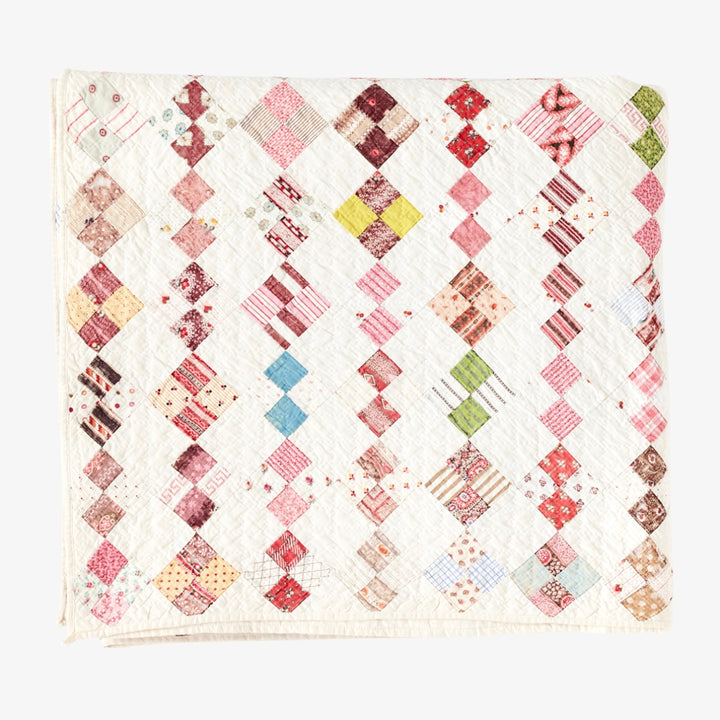Postage Stamp Quilt, c. 1920