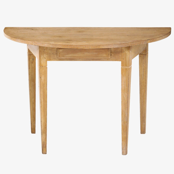 Pair of Antique Swedish Demilune Tables