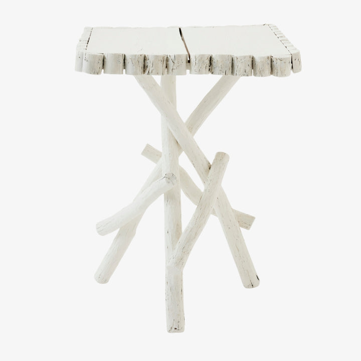 Antique Adirondack Twig Table with Decorative Border