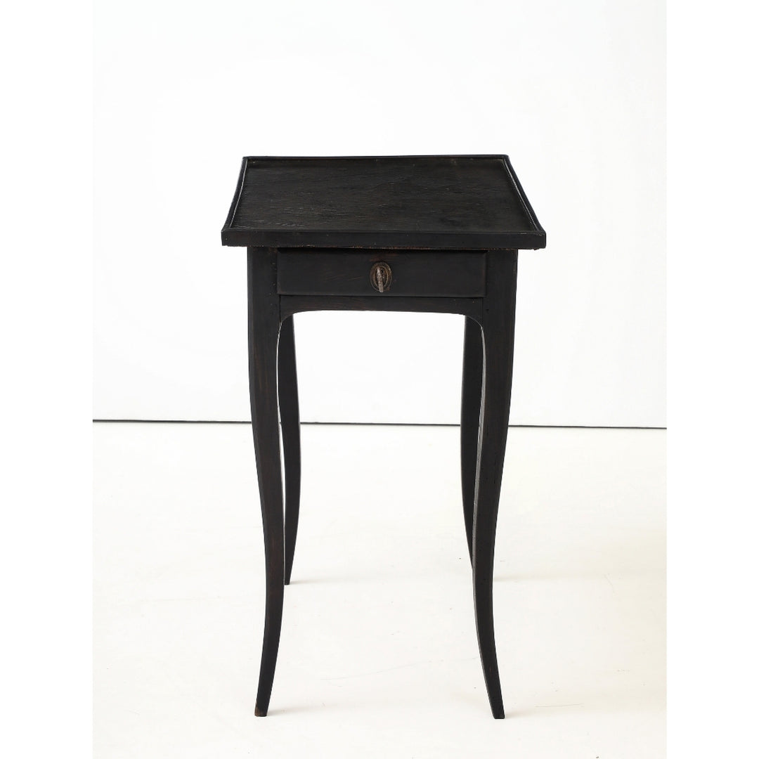 Antique Painted Side Table with Key