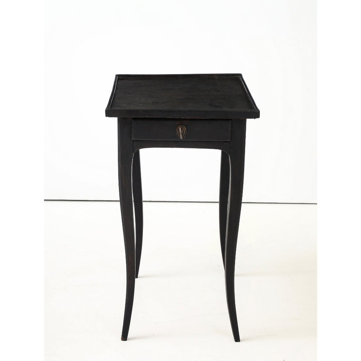 Antique Painted Side Table with Key