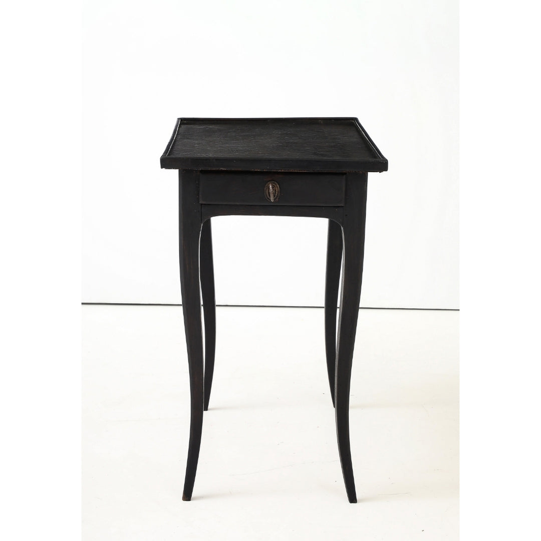 Antique Painted Side Table with Key