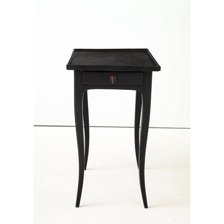 Antique Painted Side Table with Key