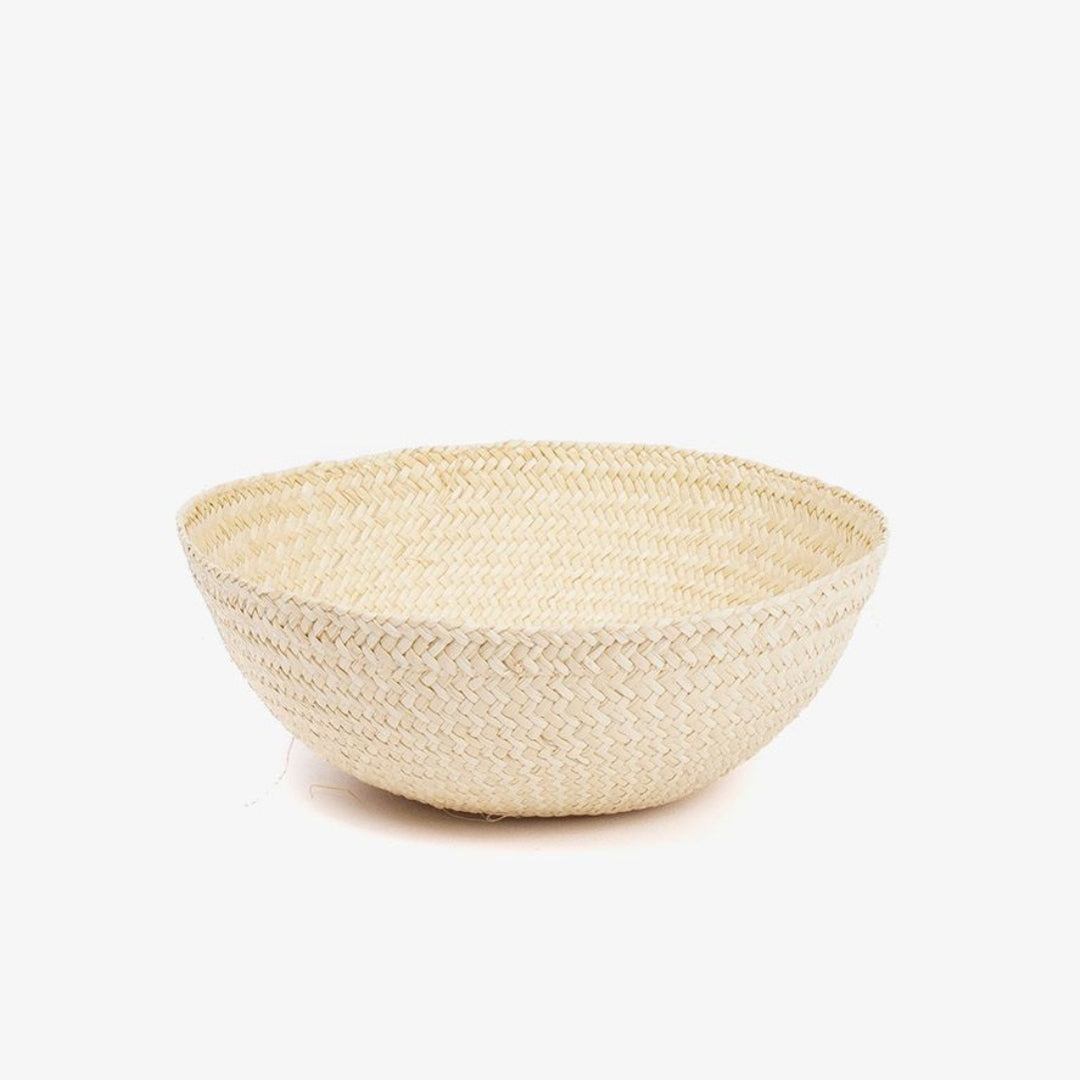 Handwoven Straw Bowl, Small