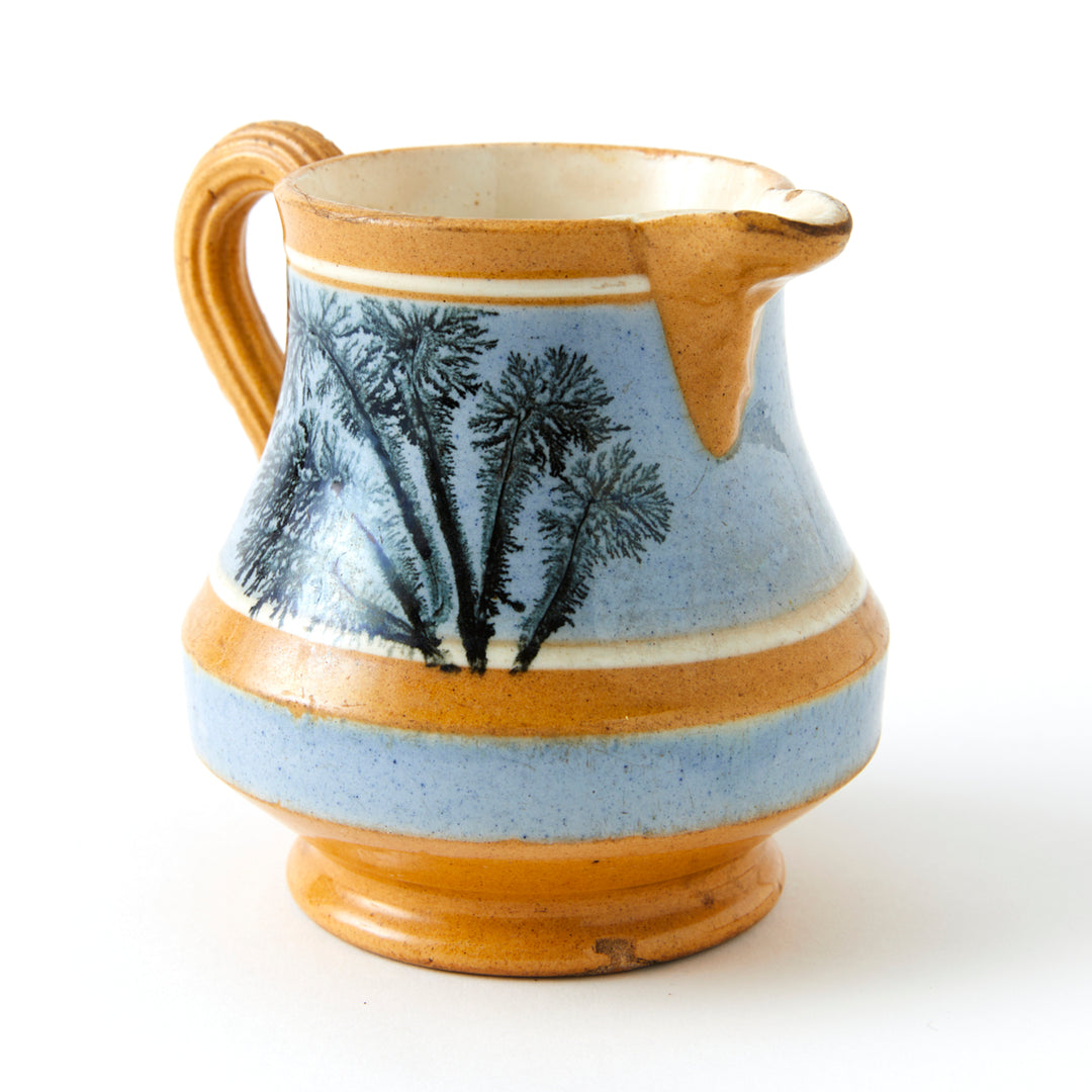 Antique Mochaware Pitcher