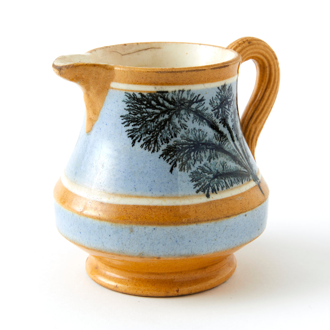 Antique Mochaware Pitcher