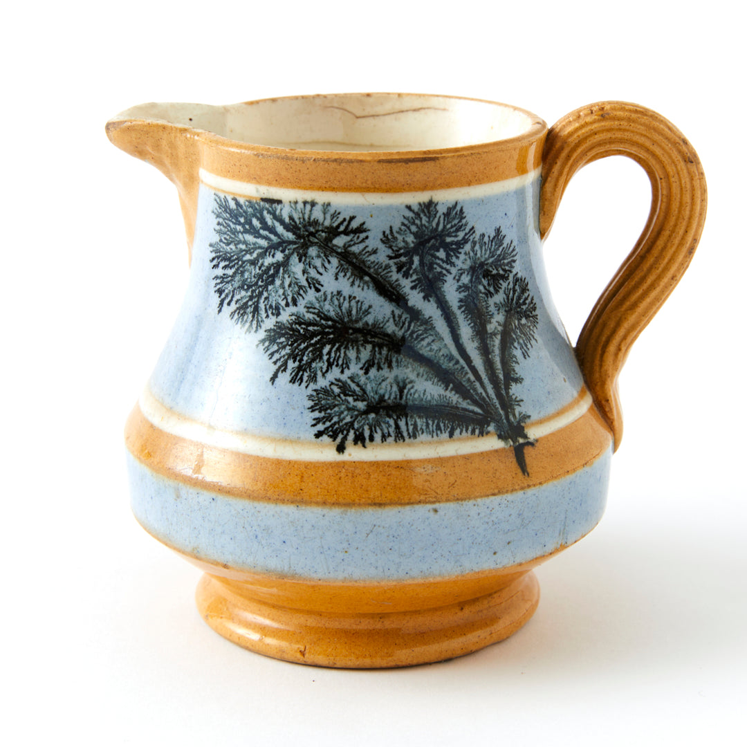 Antique Mochaware Pitcher