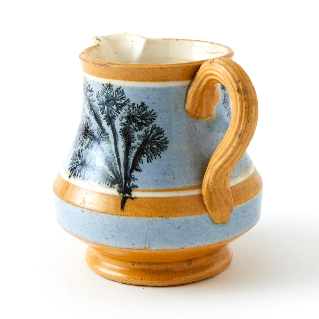 Antique Mochaware Pitcher