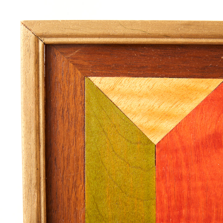 Pair of Framed Vintage Marquetry Panels