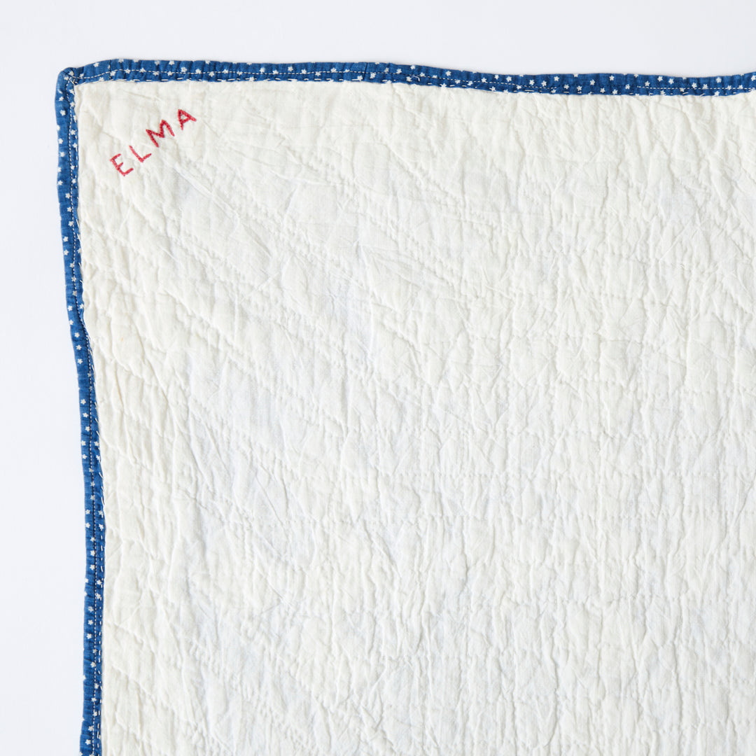 Antique Reverse Single Irish Chain Quilt, circa 1890