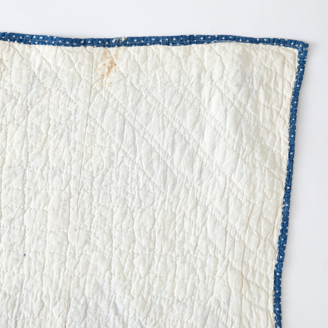 Antique Reverse Single Irish Chain Quilt, circa 1890