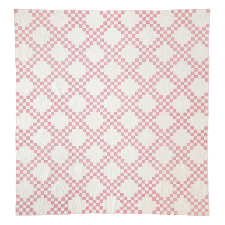 Vintage Gingham Double Irish Chain Quilt