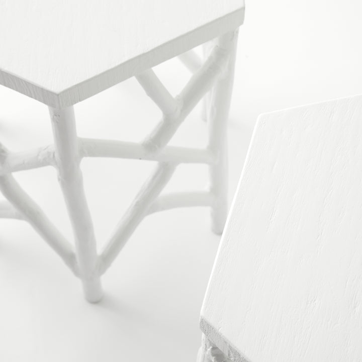 Pair of Vintage Hexagon Side Tables