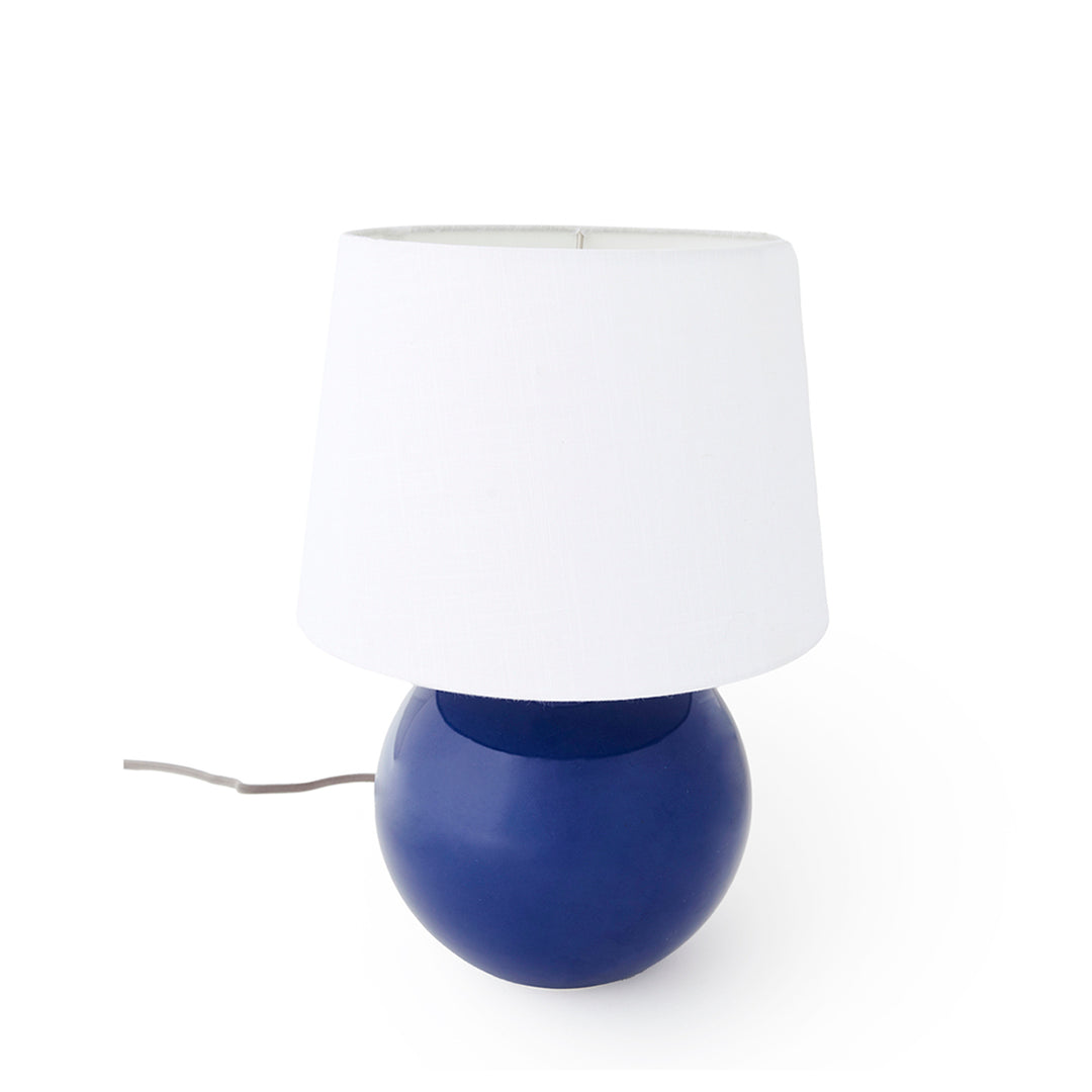 Vintage Cobalt Orb Lamp
