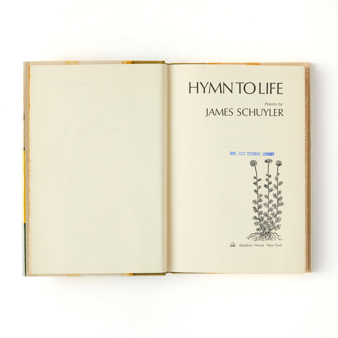 James Schuyler, Hymn to Life, Cover by Fairfield Porter