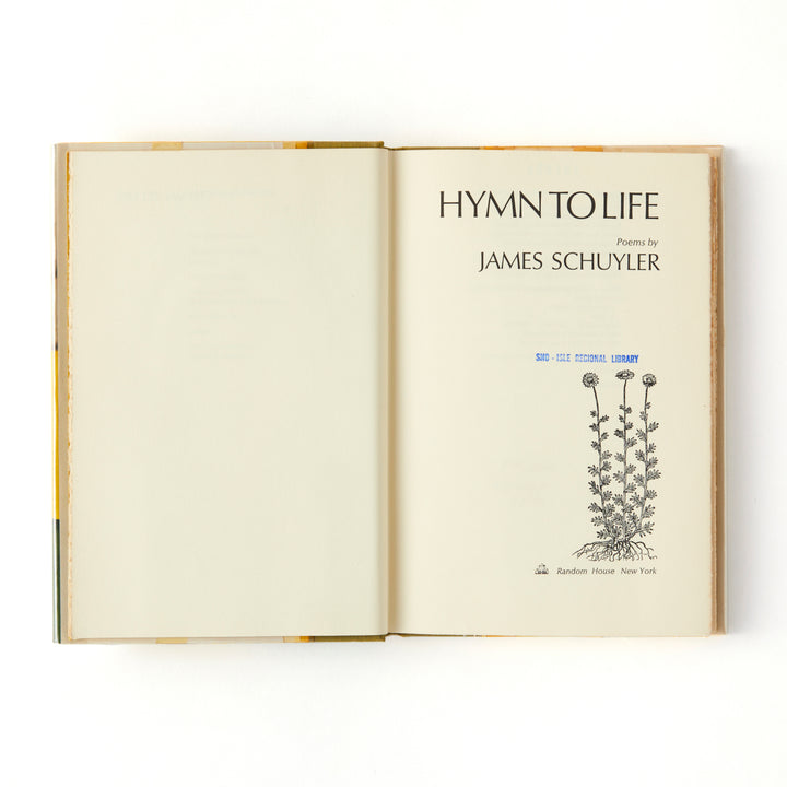 James Schuyler, Hymn to Life, Cover by Fairfield Porter