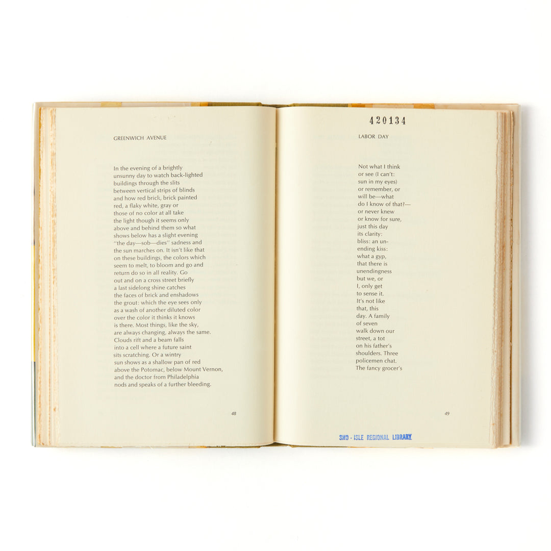James Schuyler, Hymn to Life, Cover by Fairfield Porter