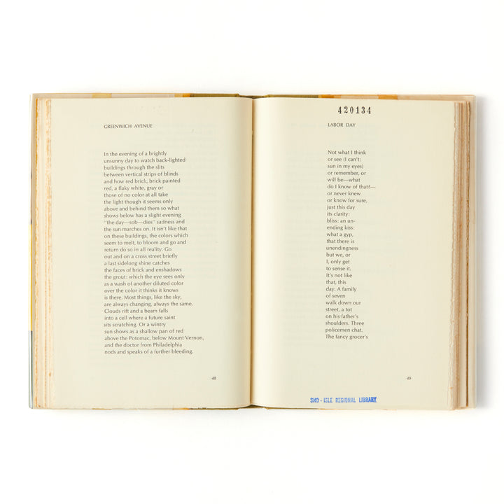 James Schuyler, Hymn to Life, Cover by Fairfield Porter