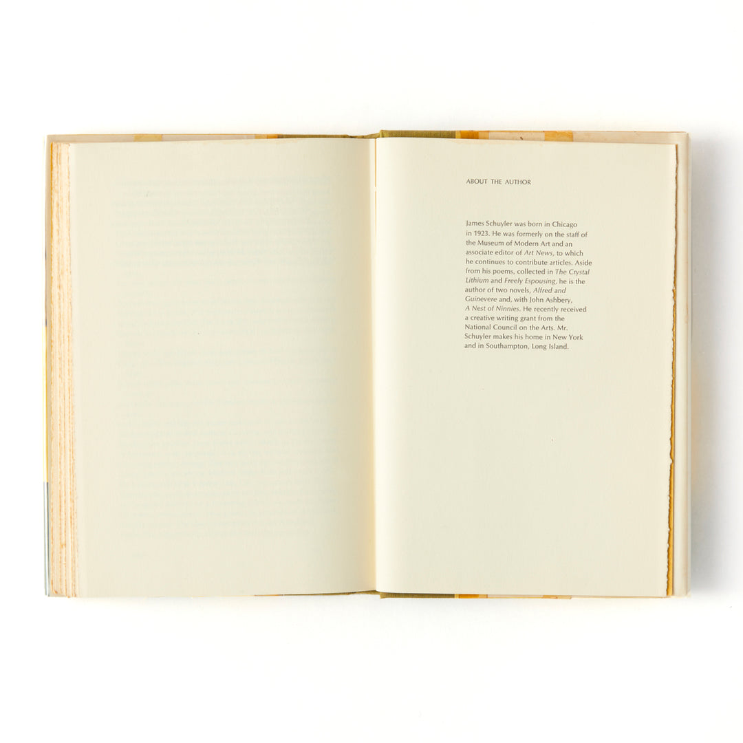 James Schuyler, Hymn to Life, Cover by Fairfield Porter