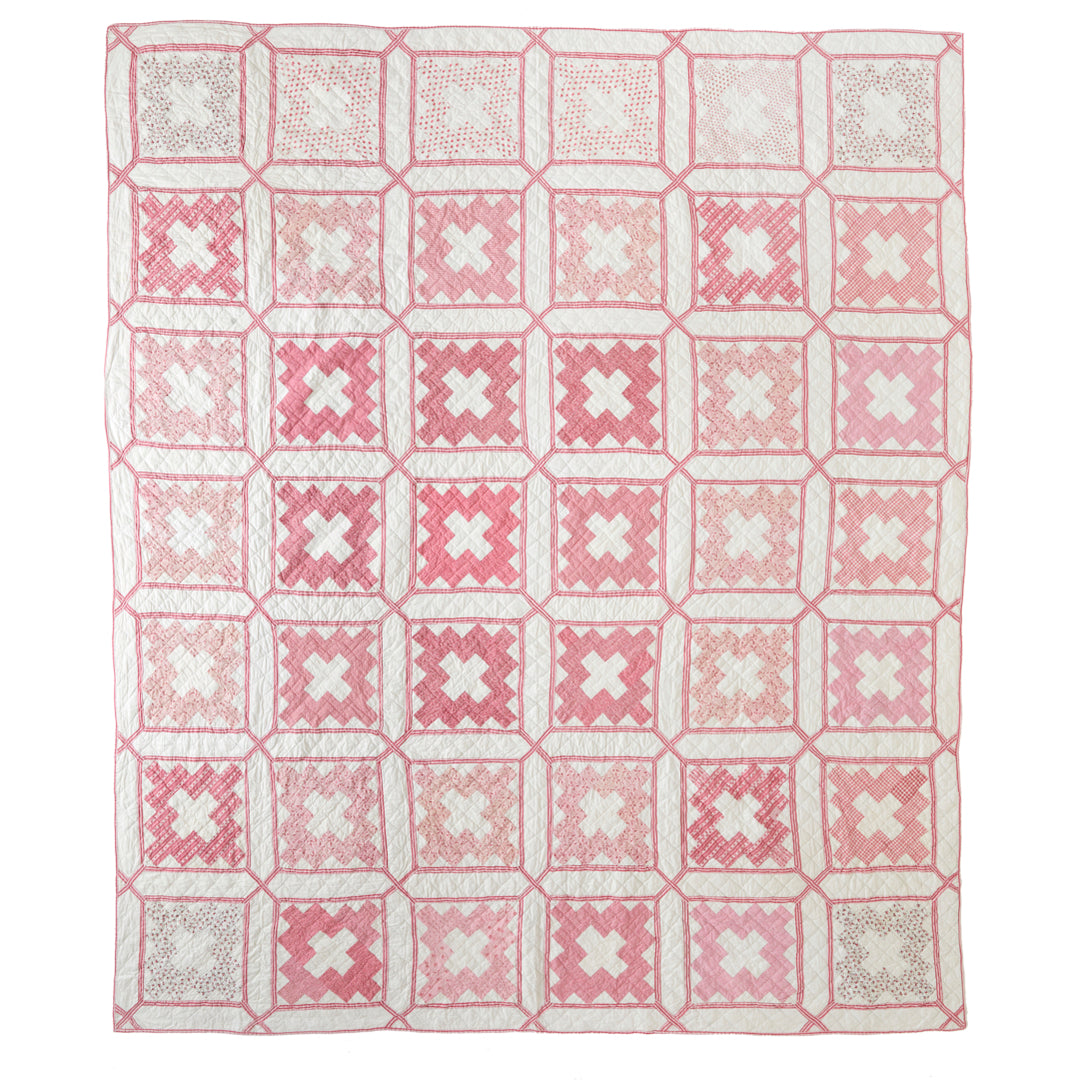 Antique Album of Pinks Quilt, circa 1870