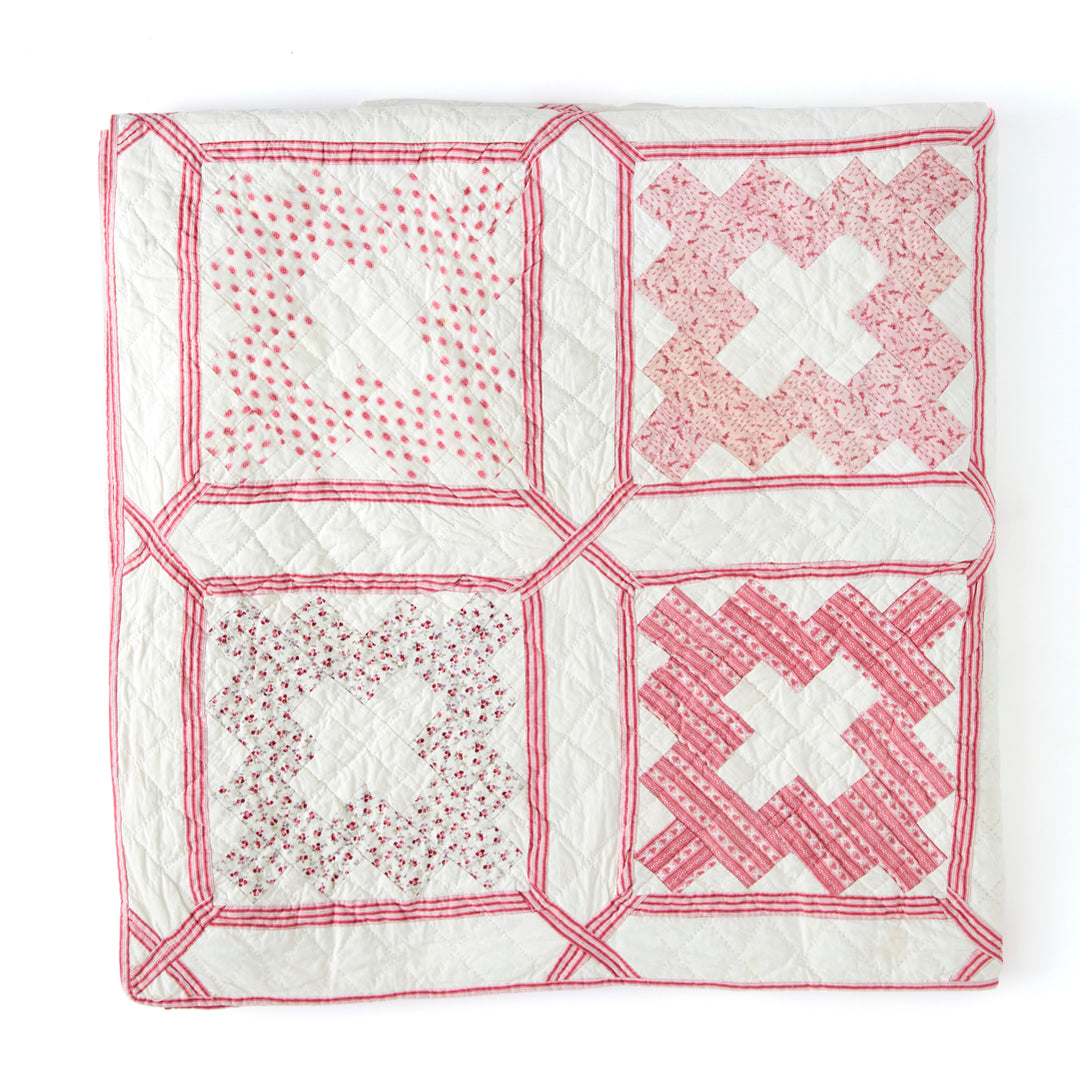 Antique Album of Pinks Quilt, circa 1870