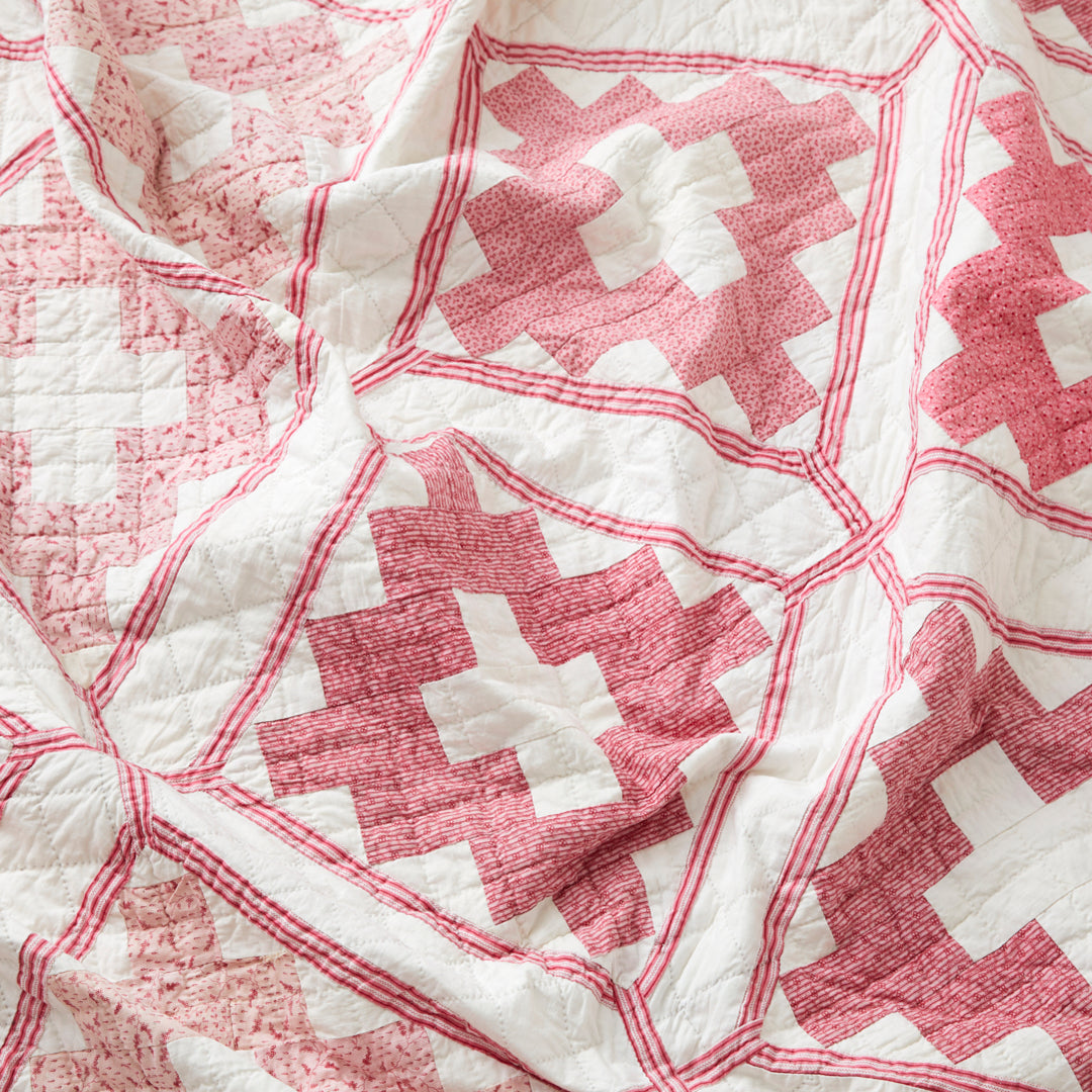Antique Album of Pinks Quilt, circa 1870