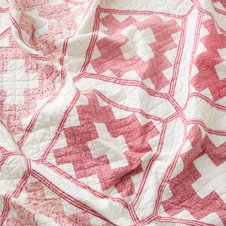Antique Album of Pinks Quilt, circa 1870