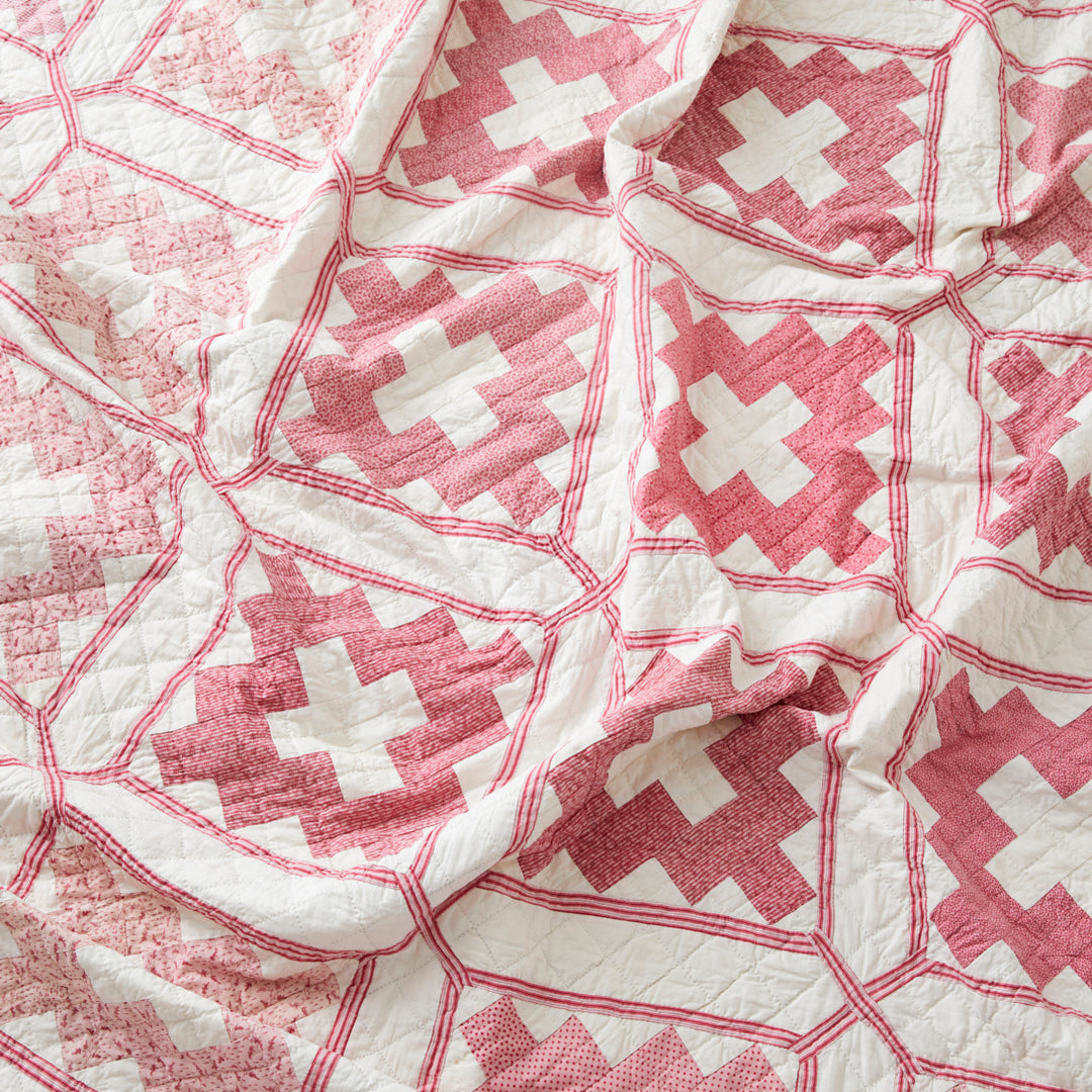 Antique Album of Pinks Quilt, circa 1870