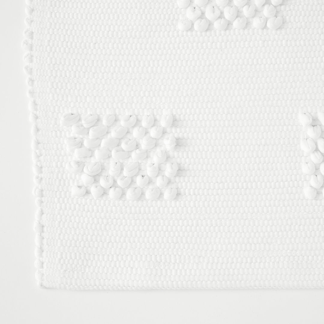 Portuguese Cotton Bath Mat, Square Pattern