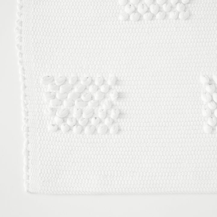 Portuguese Cotton Bath Mat, Square Pattern