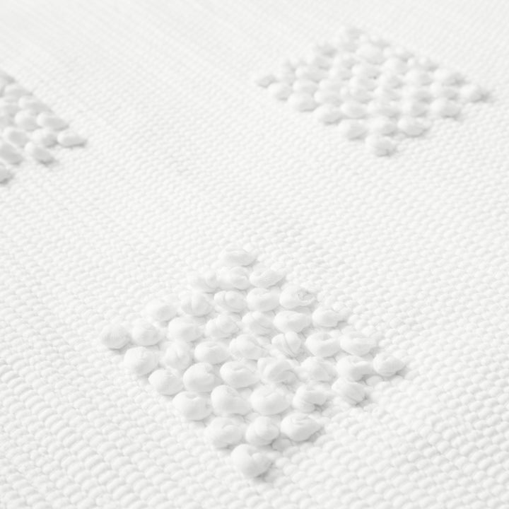 Portuguese Cotton Bath Mat, Square Pattern