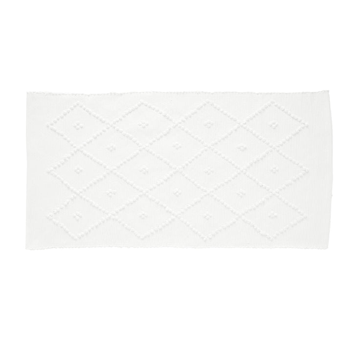 Portuguese Cotton Bath Mat, Trellis Pattern