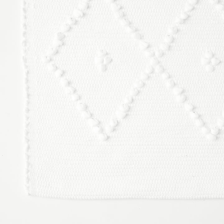 Portuguese Cotton Bath Mat, Trellis Pattern