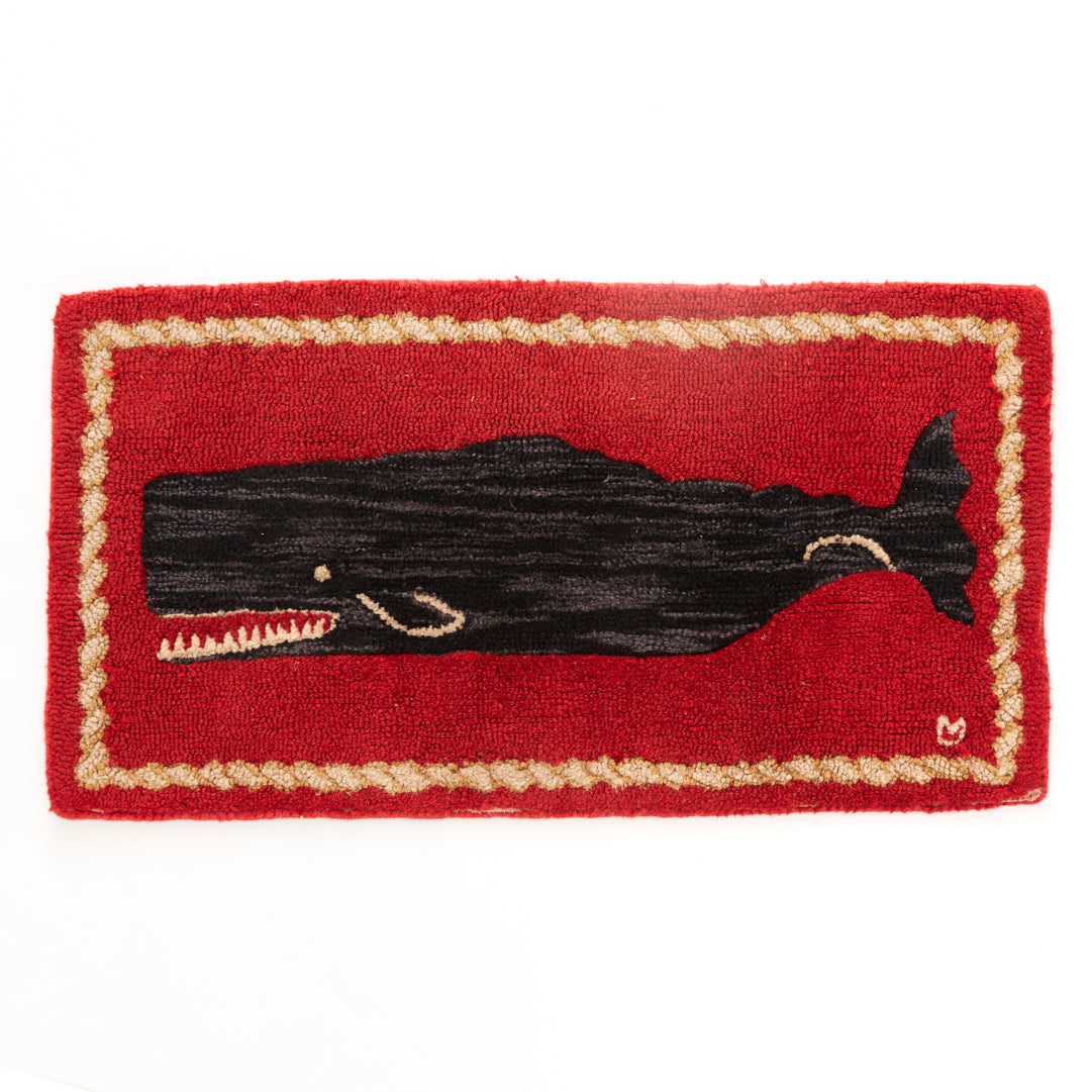 Antique Hooked Whale Rug – Tori Jones Studio