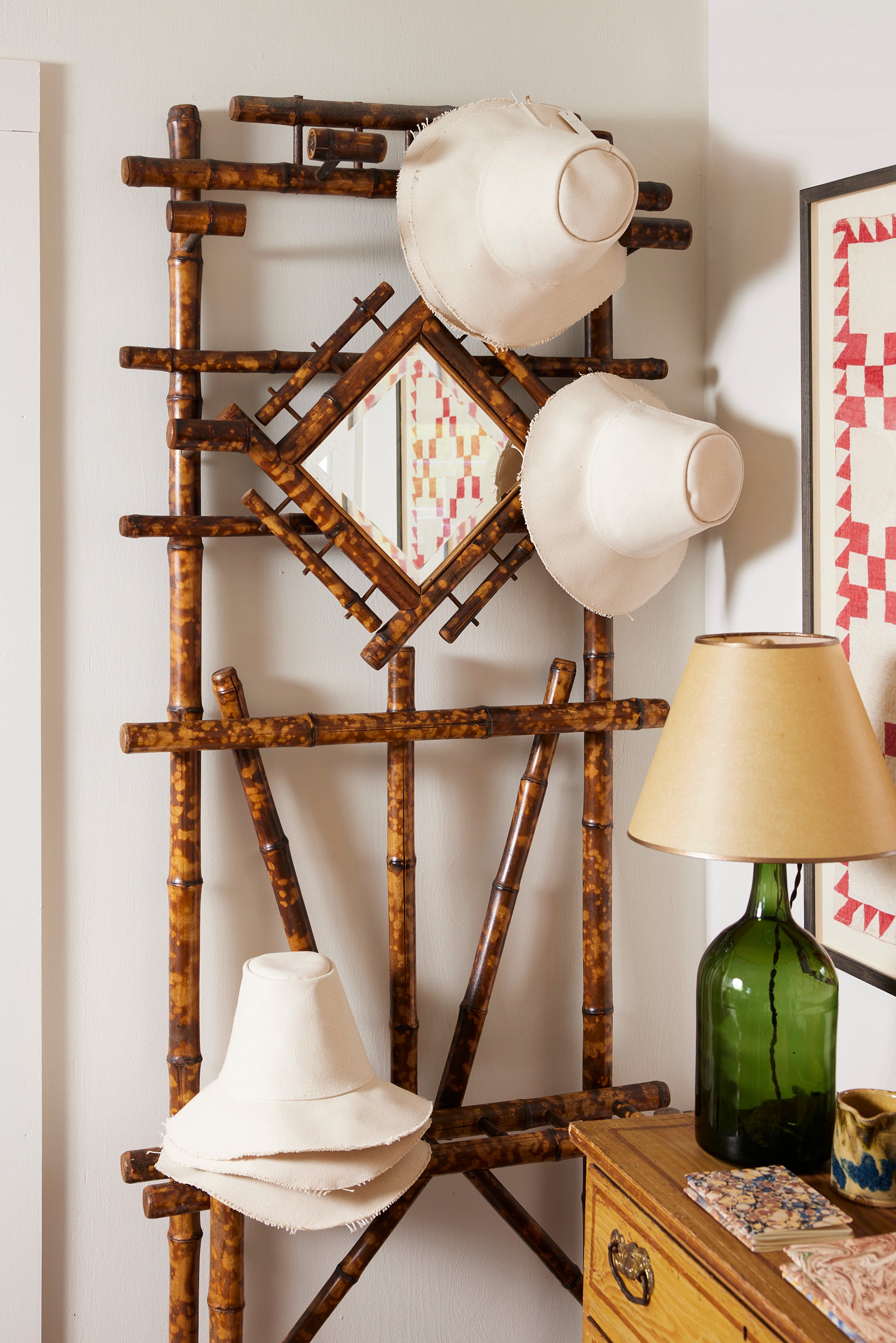 Vintage Bamboo Hall Tree – Tori Jones Studio