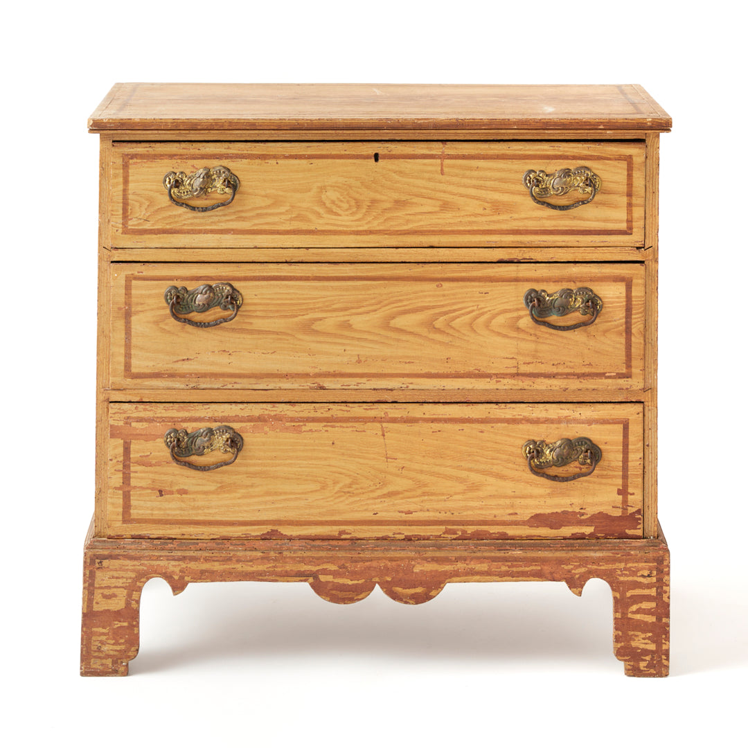 Faux Grain Painted Chest, circa 1840