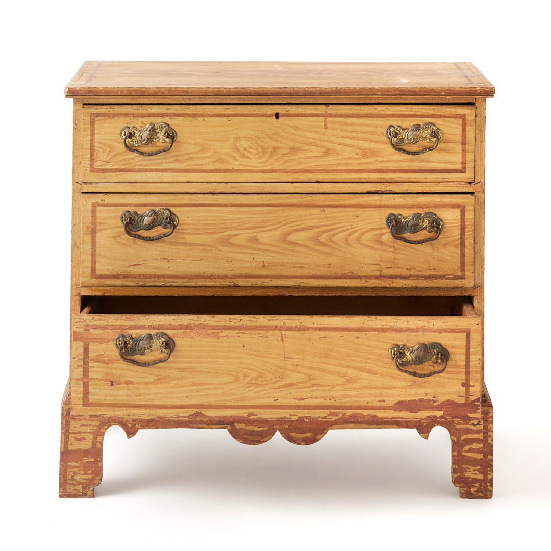 Faux Grain Painted Chest, circa 1840