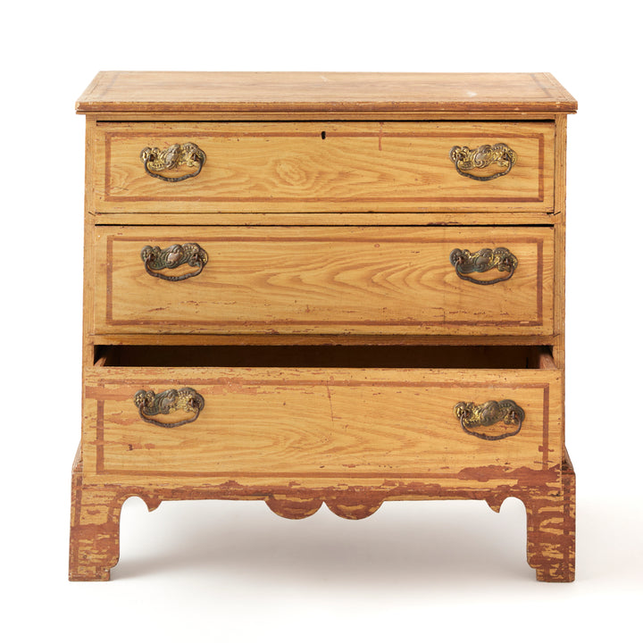 Faux Grain Painted Chest, circa 1840