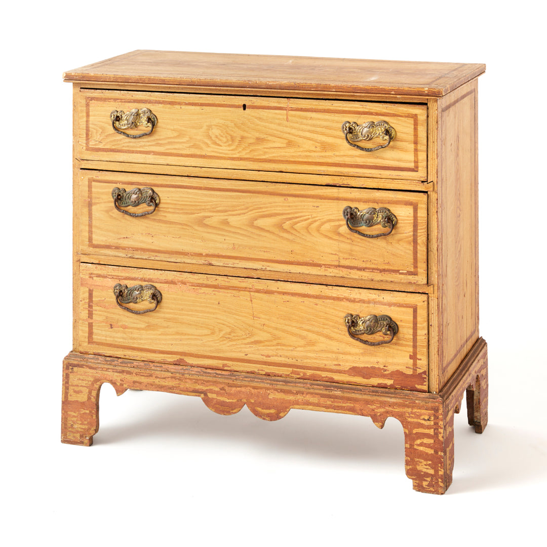 Faux Grain Painted Chest, circa 1840