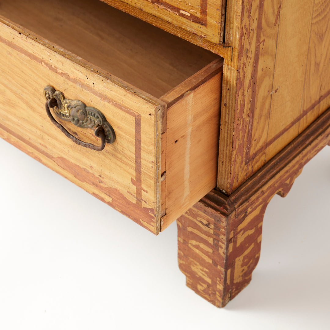 Faux Grain Painted Chest, circa 1840