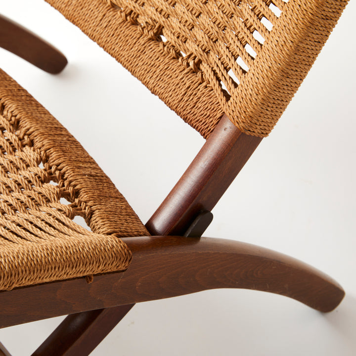 Vintage Folding Rope Chair