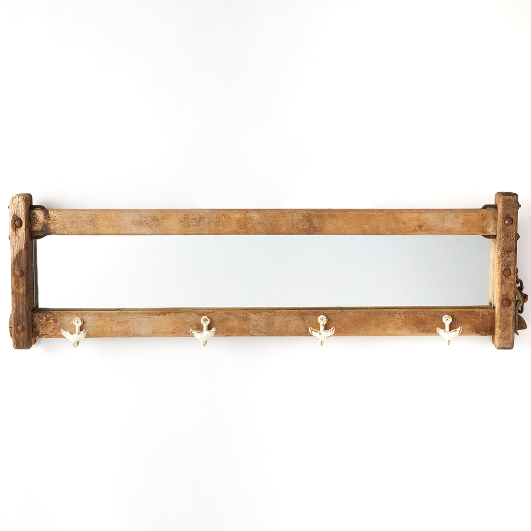 Vintage Whale Tail Hook Mirror