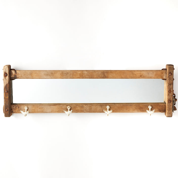 Vintage Whale Tail Hook Mirror